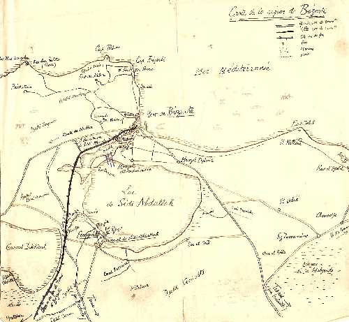 Carte dessin&eacute;e par le M&eacute;decin G&eacute;n&eacute;ral Hesnard