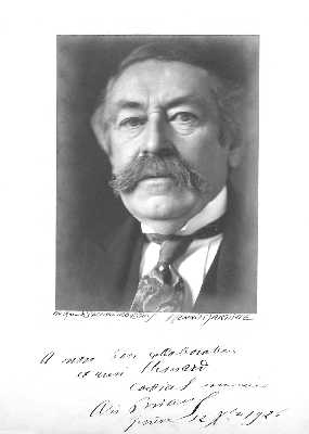 Portrait
de Briand, d&eacute;dicac&eacute; &agrave; Oswald Hesnard